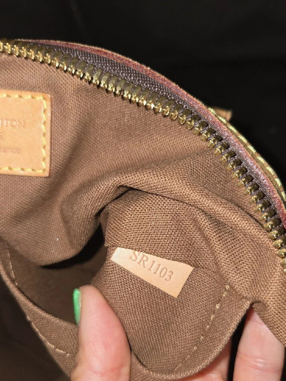 Louis Vuitton Monogram Canvas Tote with Tan Leather Trim